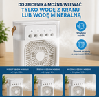 ❄️ Przenośna Klimatyzacja Powietrza 3 w 1 USB – Wentylator, Nawilżacz i Lampka LED